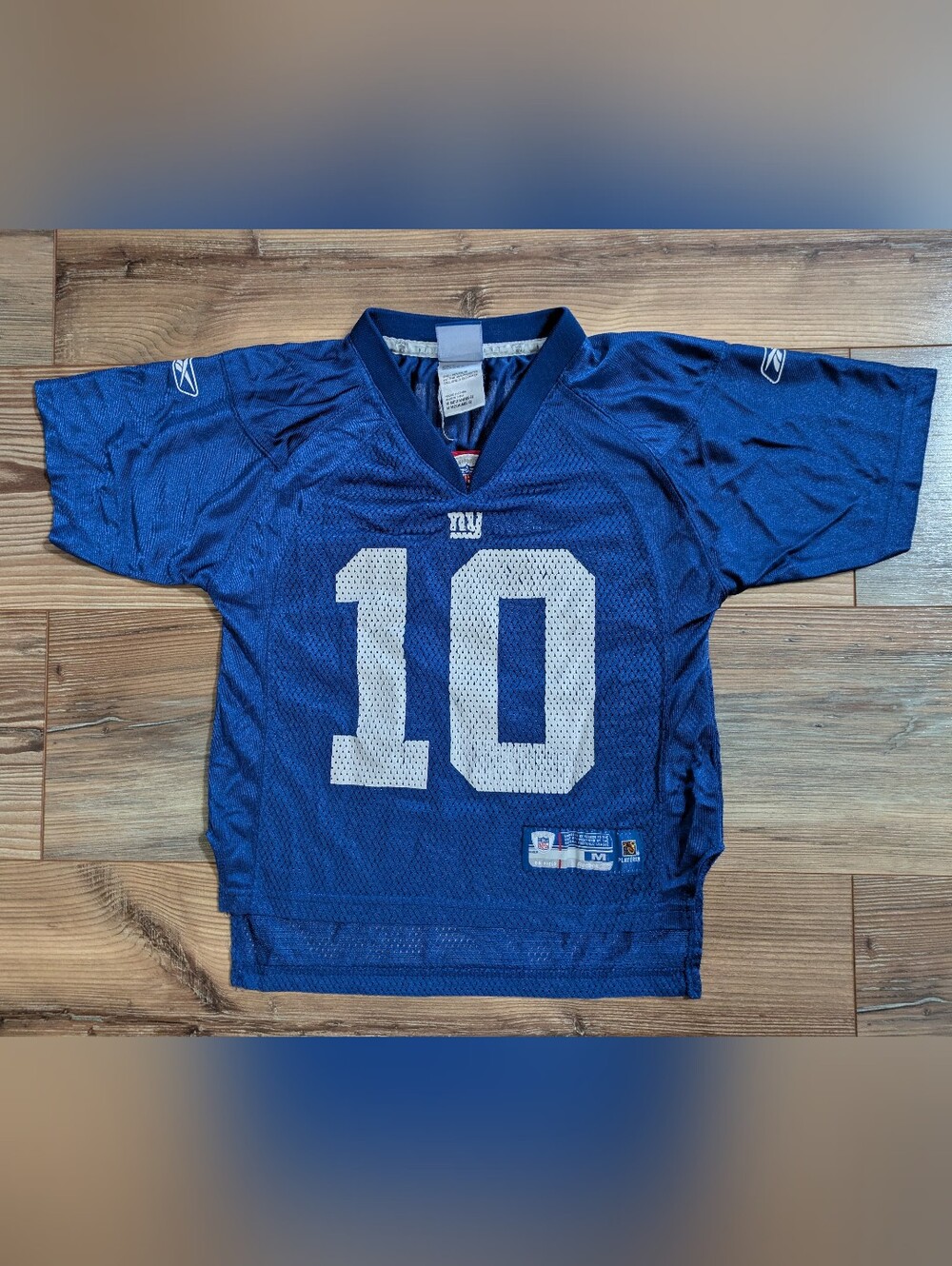 Reebok NFL New York Giants Eli Manning #10 Blue Jersey Youth Medium 5-6
